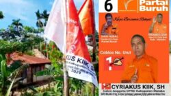 Tim Posko Orange Partai Buruh Desa Tunabesi-Malaka Temukan Pengrusakkan Baliho Caleg